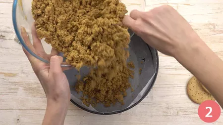 Cheesecake al torrone - Passo 2