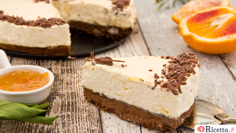 Ricetta Cheesecake arancia e cioccolato