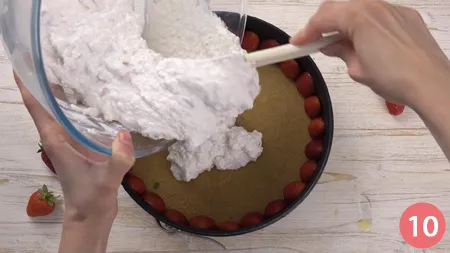 Cheesecake cocco e fragole - Passaggio 10