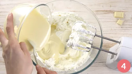 Cheesecake cotta al cioccolato bianco e cocco - Passaggio 4