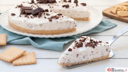Cheesecake alla stracciatella senza gelatina