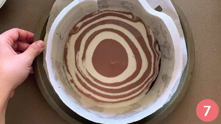 Cheesecake zebrata - Passaggio 7