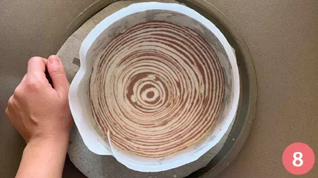 Cheesecake zebrata - Passaggio 8