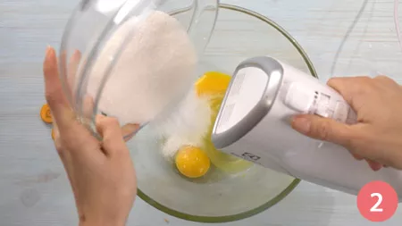 Ciambella di carote - Passo 2