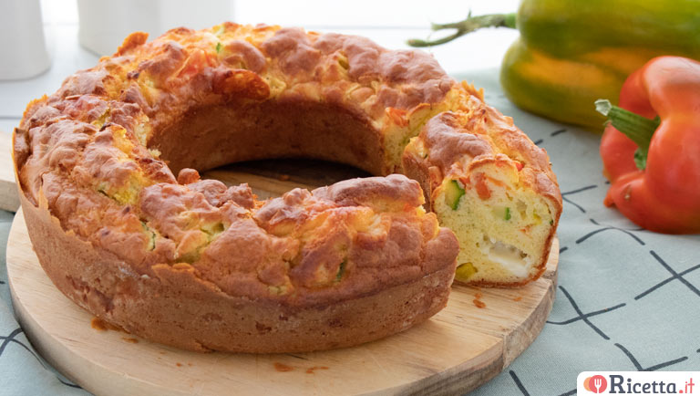 Ciambella di verdure, salvacena, senza glutine e pronta in 10 minuti