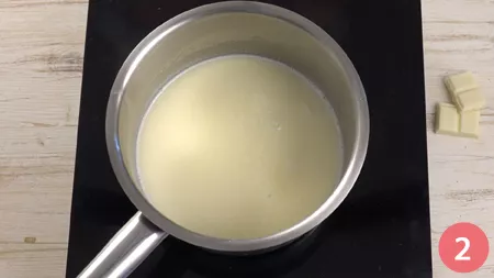 Cioccolata calda bianca - Passaggio 2