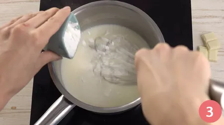 Cioccolata calda bianca - Passaggio 3