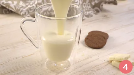 Cioccolata calda bianca - Passaggio 4