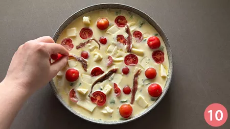 Clafoutis salato - p10