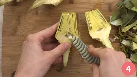 Pulire i carciofi - Passo 4