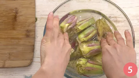 Pulire i carciofi - Passo 5