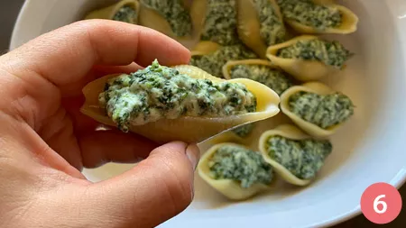 Conchiglioni ricotta e spinaci - p6