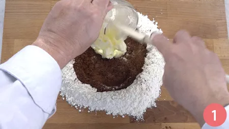 Cornetti al cioccolato - Passaggio 1