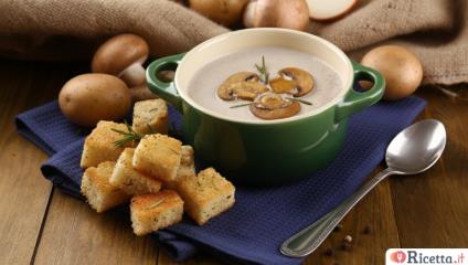 Crema di funghi, vellutata cremosa e profumata