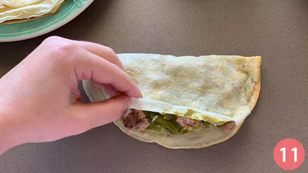 Crepes con asparagi e salsiccia - p11