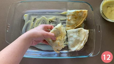 Crepes con asparagi e salsiccia - p12