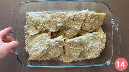 Crepes con asparagi e salsiccia - p14