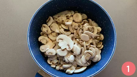 Crespelle ai funghi - Passaggio 1