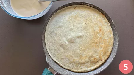 Crespelle ai funghi - Passaggio 5