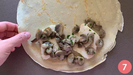 Crespelle ai funghi - Passaggio 7