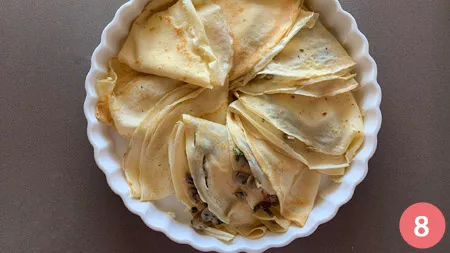 Crespelle ai funghi - Passaggio 8