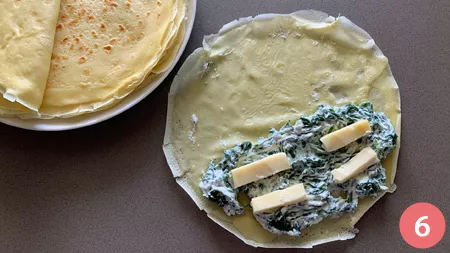 Crespelle ricotta e spinaci - p6
