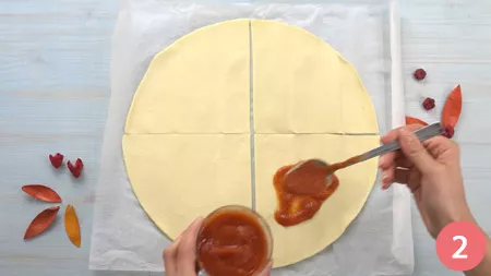 Croissant alla pizza - Passo 2