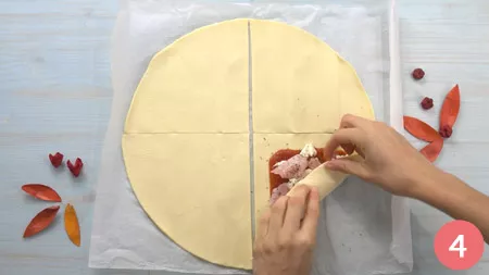 Croissant alla pizza - Passo 4