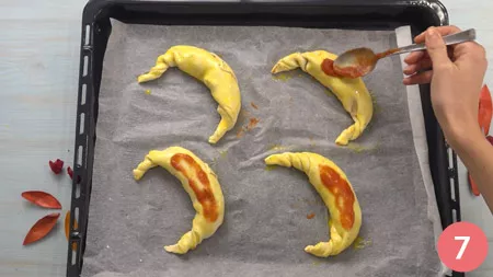 Croissant alla pizza - Passo 7