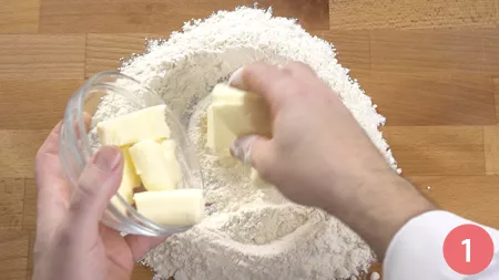 Crostata al cioccolato - Passaggio 1