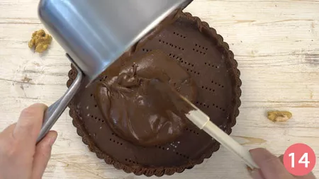 Crostata al cioccolato e noci - Passo 14