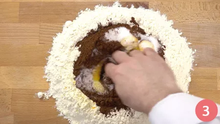 Crostata al cioccolato e noci - Passo 3