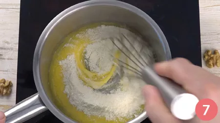 Crostata al cioccolato e noci - Passo 7