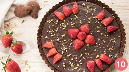 Crostata al cioccolato senza cottura - Passaggio 10