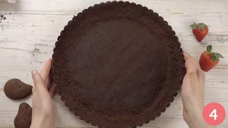 Crostata al cioccolato senza cottura - Passaggio 4