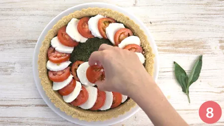 Crostata caprese senza cottura - Passaggio 8