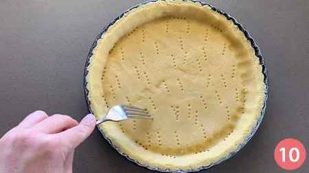 Crostata con crema arancia - P 10