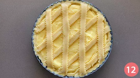 Crostata con crema arancia - P 12