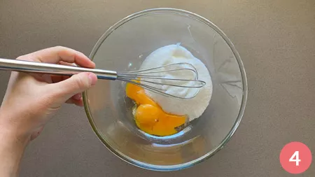 Crostata con crema arancia - P 4