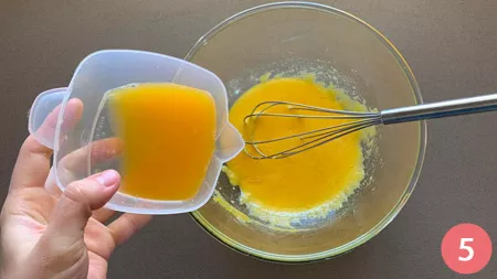 Crostata con crema arancia - P 5