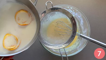 Crostata con crema arancia - P 7