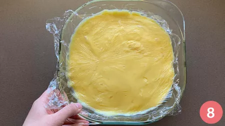 Crostata con crema arancia - P 8