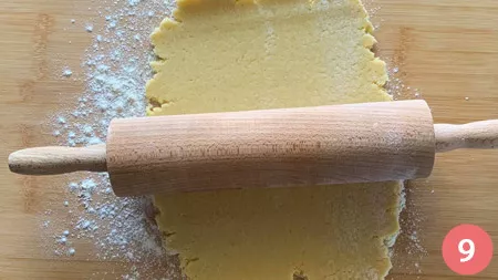 Crostata con crema arancia - P 9