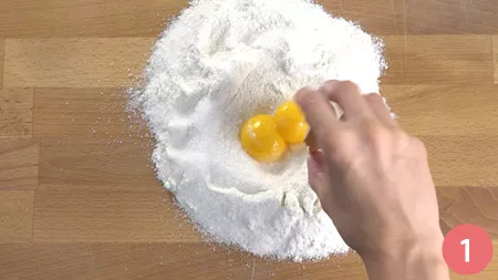 Crostata con panna cotta ai mirtilli - Passaggio 1