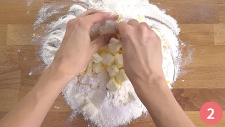 Crostata con panna cotta ai mirtilli - Passaggio 2