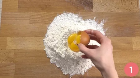 Crostata con panna cotta al cioccolato - Passaggio 1