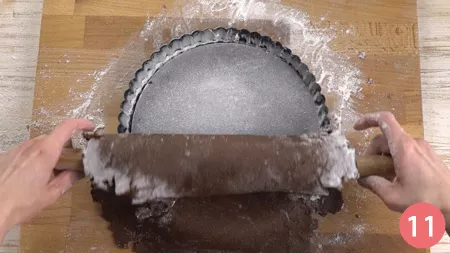 Crostata con panna cotta al cioccolato - Passaggio 11