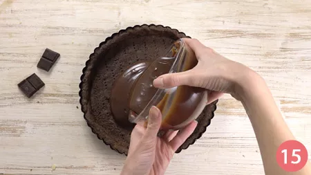 Crostata con panna cotta al cioccolato - Passaggio 15