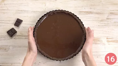 Crostata con panna cotta al cioccolato - Passaggio 16