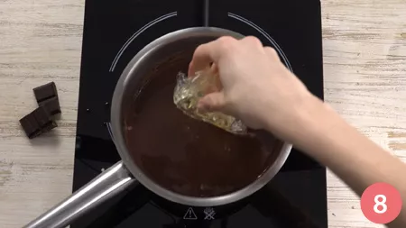 Crostata con panna cotta al cioccolato - Passaggio 8